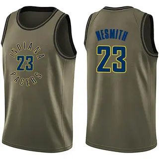 Youth Aaron Nesmith Indiana Pacers Green Salute to Service Jersey - Swingman